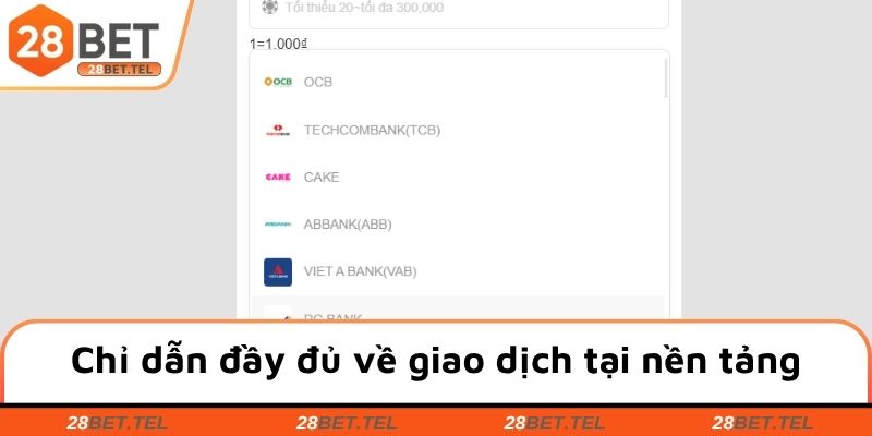 Chỉ dẫn đầy đủ về giao dịch tại nền tảng