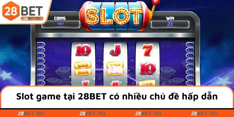 Slot game tại 28BET có nhiều chủ đề hấp dẫn